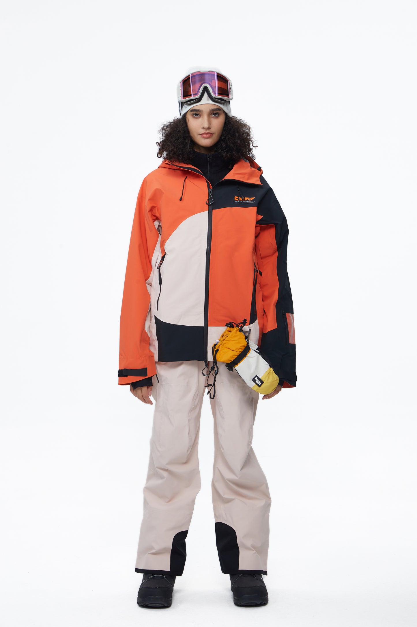 BUMP 3L RG Snowboard/Ski Jacket Women Pink/Black/Orange