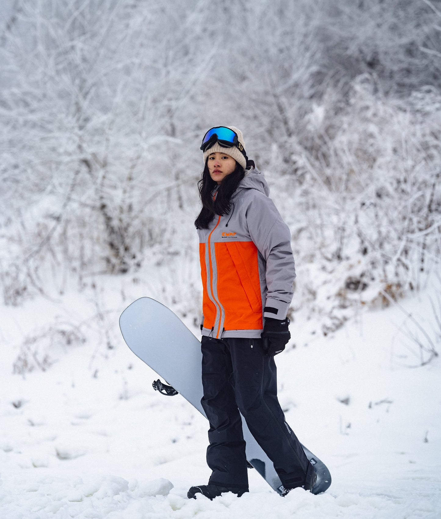 Expert 23 Ski/Snowboard Jacket Women Gray/Orange