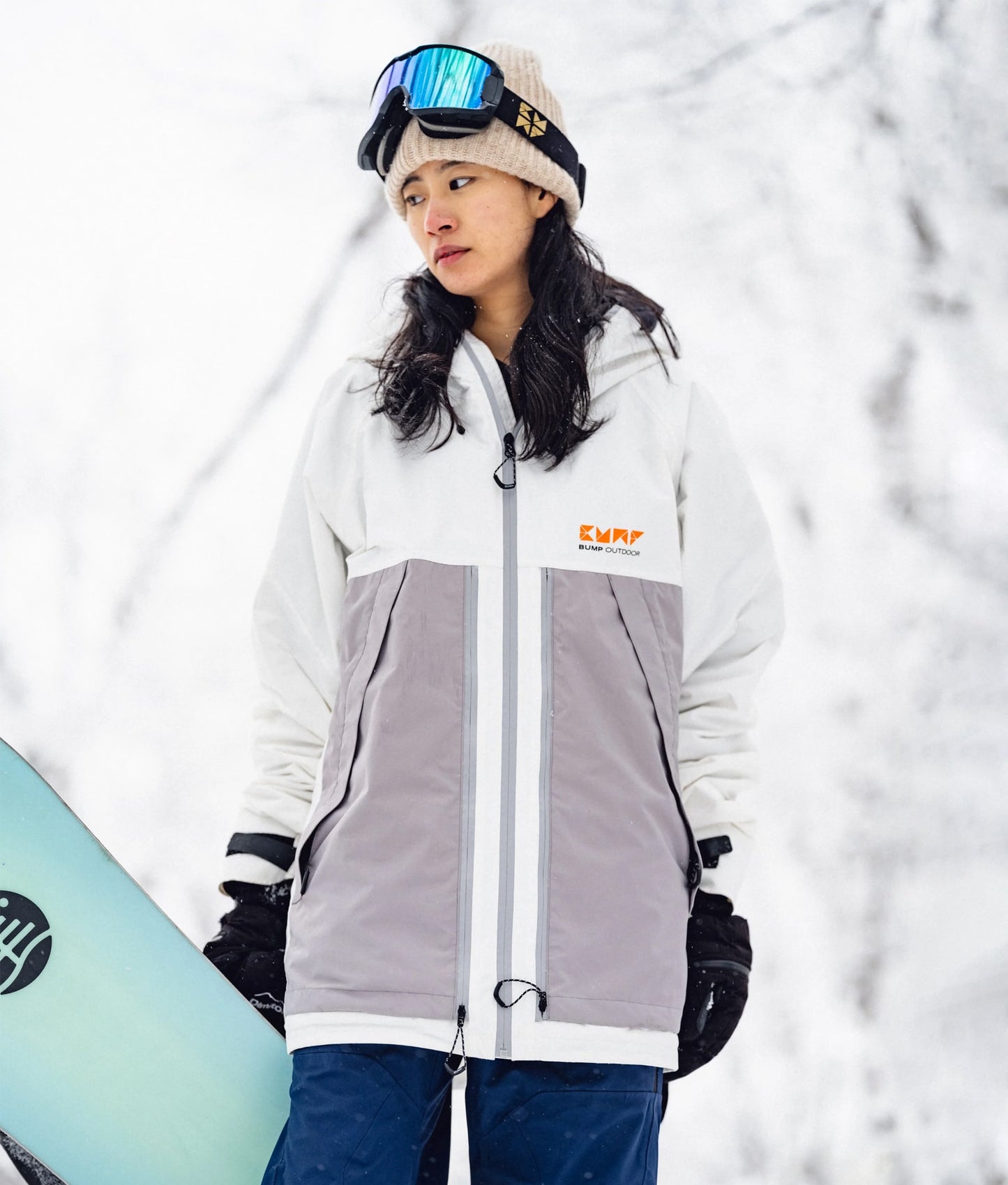 Expert 23 Ski/Snowboard Jacket Women White/Gray
