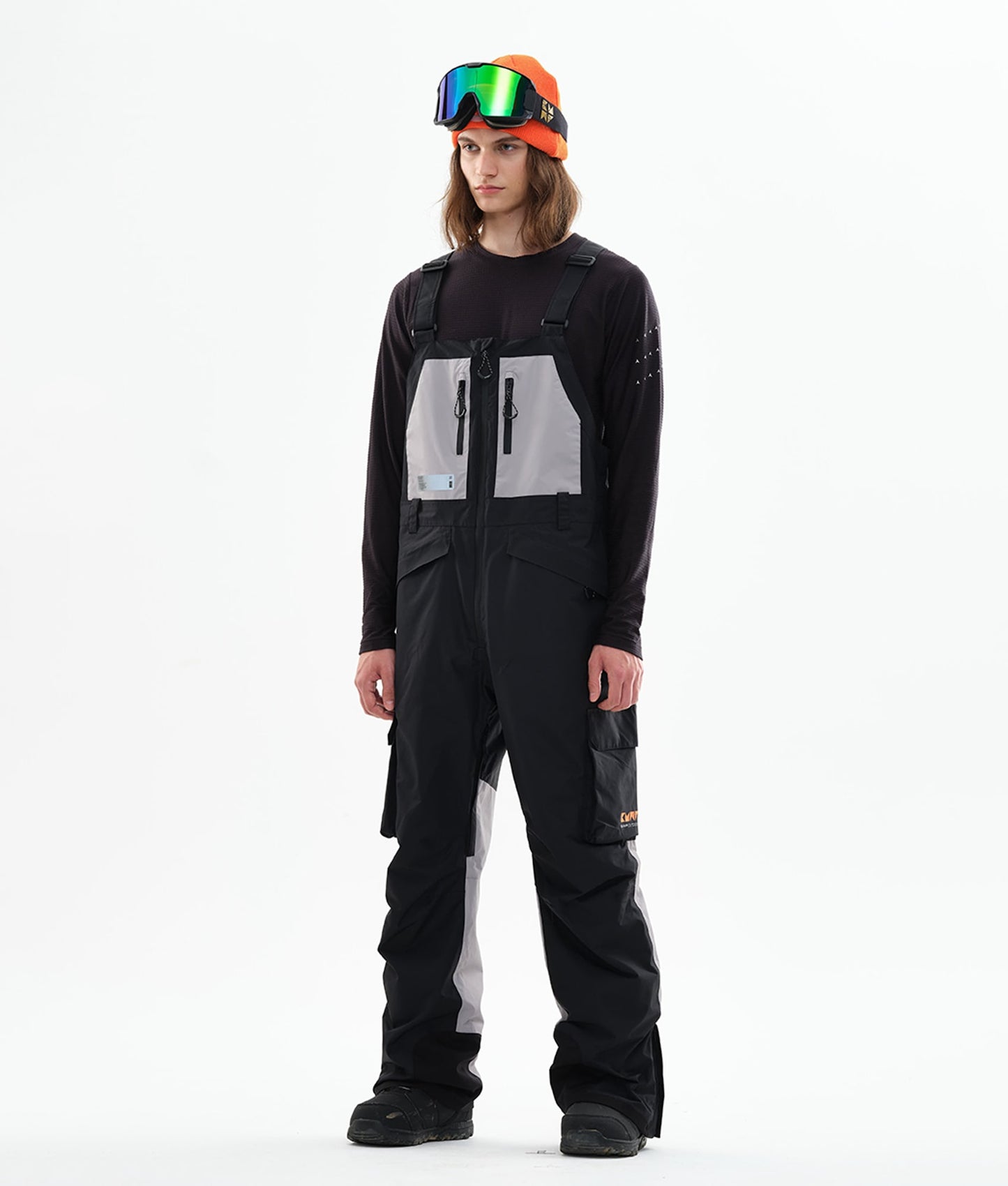 Iconic 23 Ski/Snowboard Bib Pants Men Black Gray