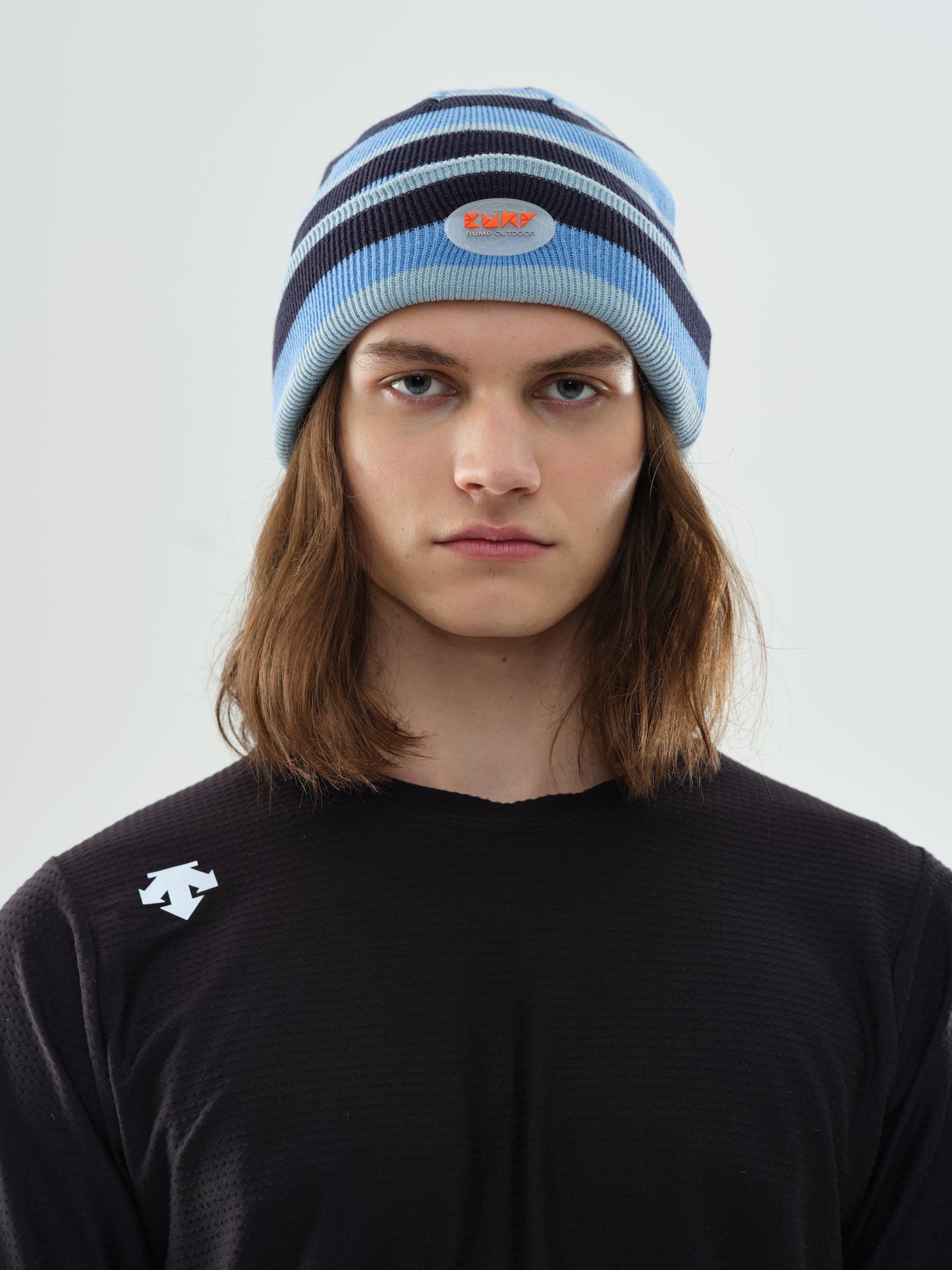 BUMP Knit Beanie Blue Stripe