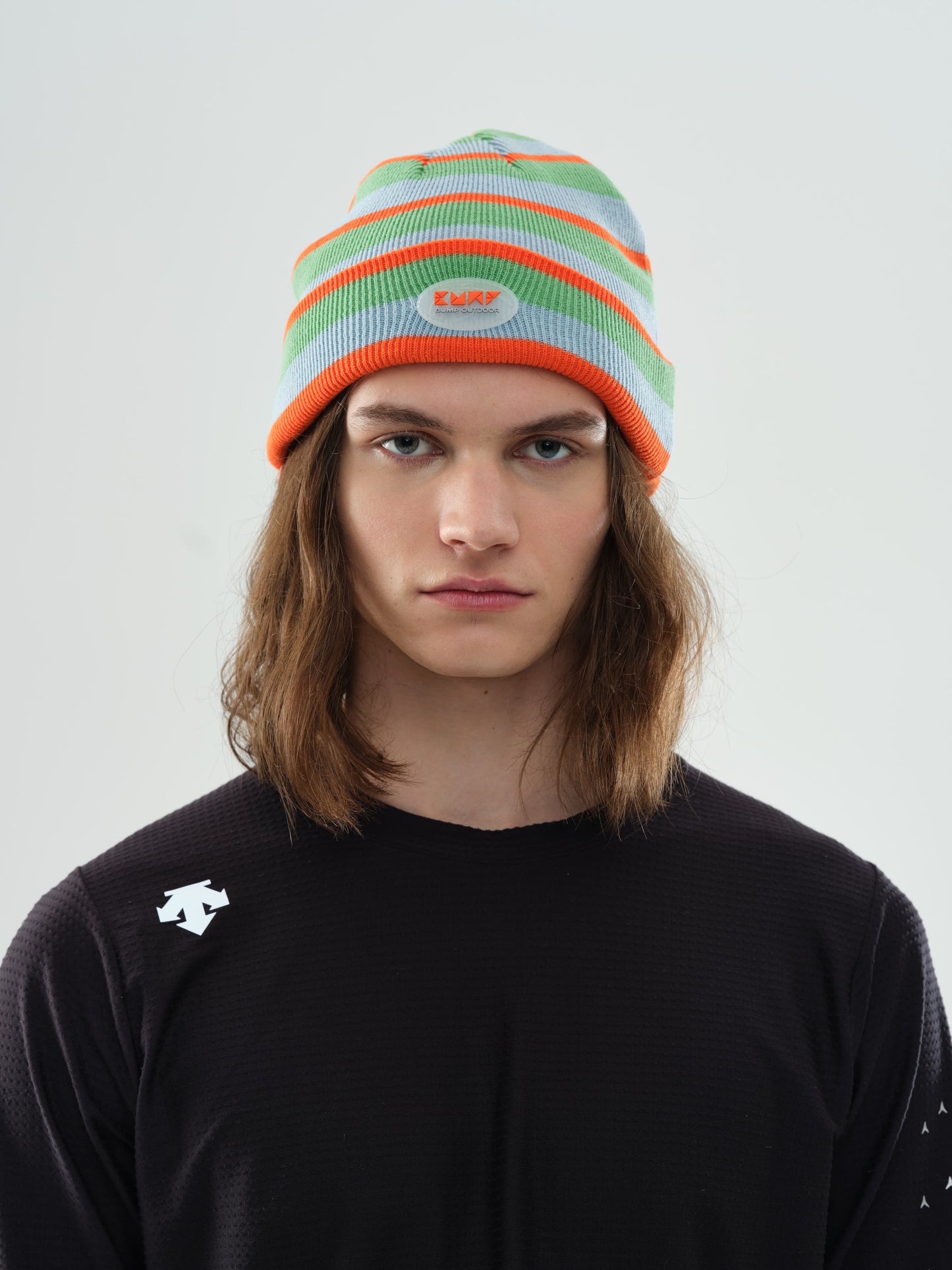 BUMP Knit Beanie Orange Stripes