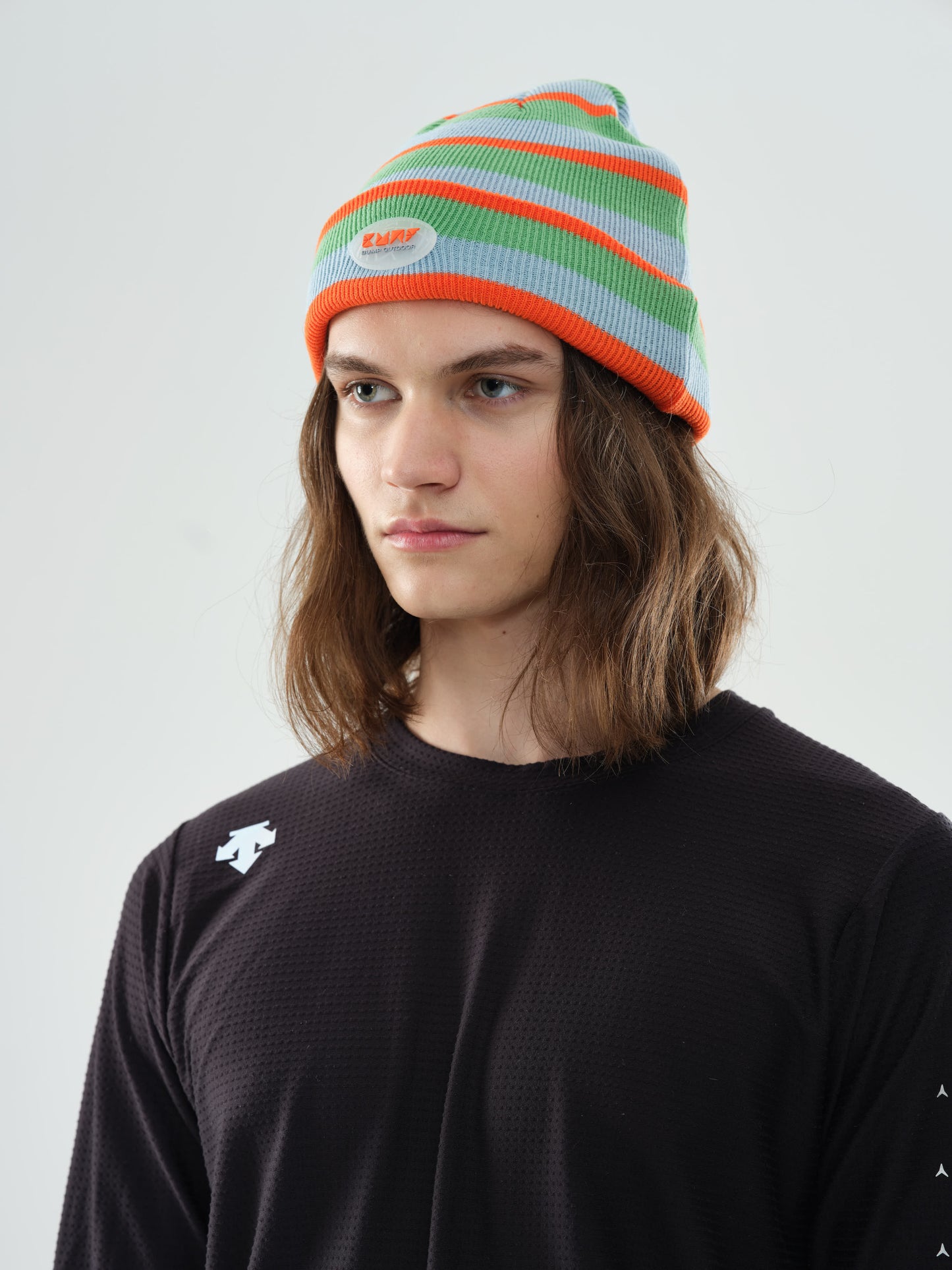BUMP Knit Beanie Orange Stripes