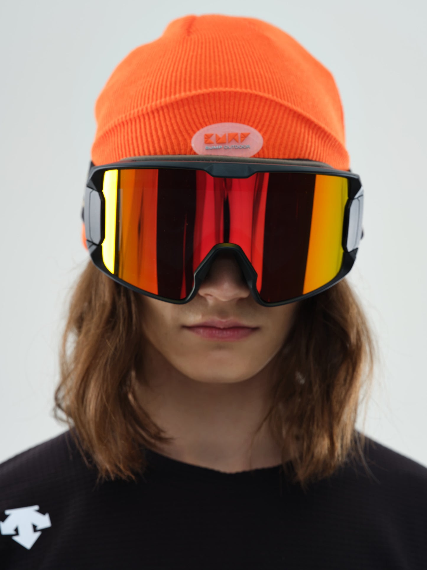Retro Cylindrical Snow Goggles Vivid Ember Lens