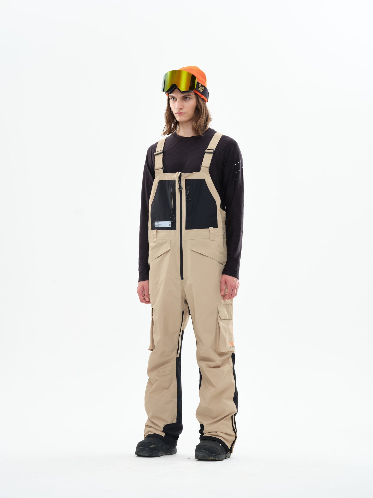 Iconic 23 Ski/Snowboard Bib Pants Men Khaki