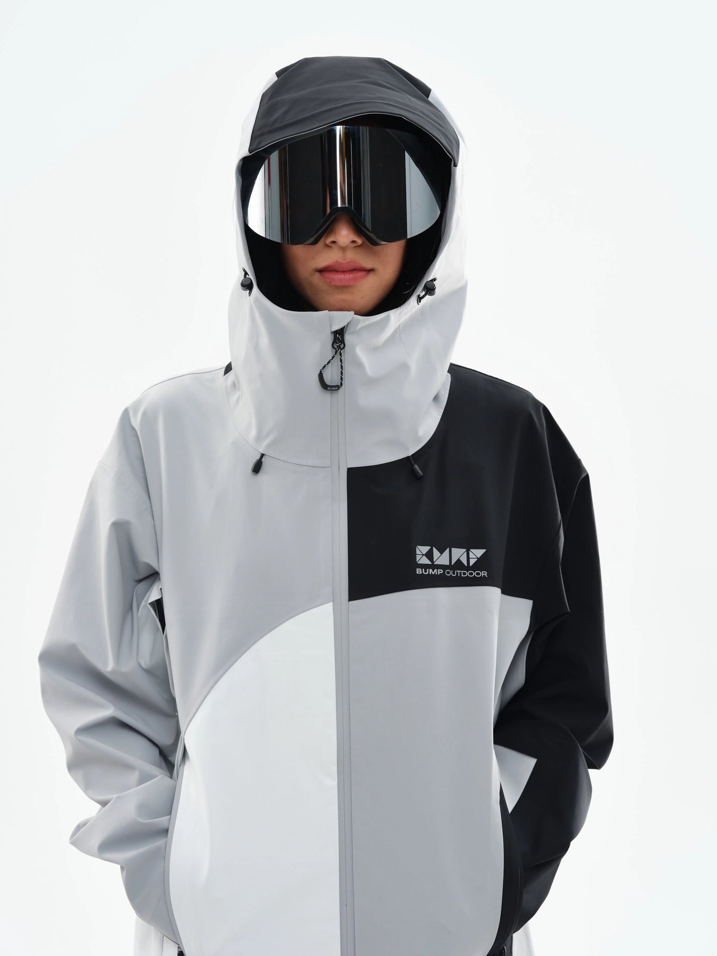 BUMP 3L RG Snowboard/Ski Jacket Men White/Black/Gray