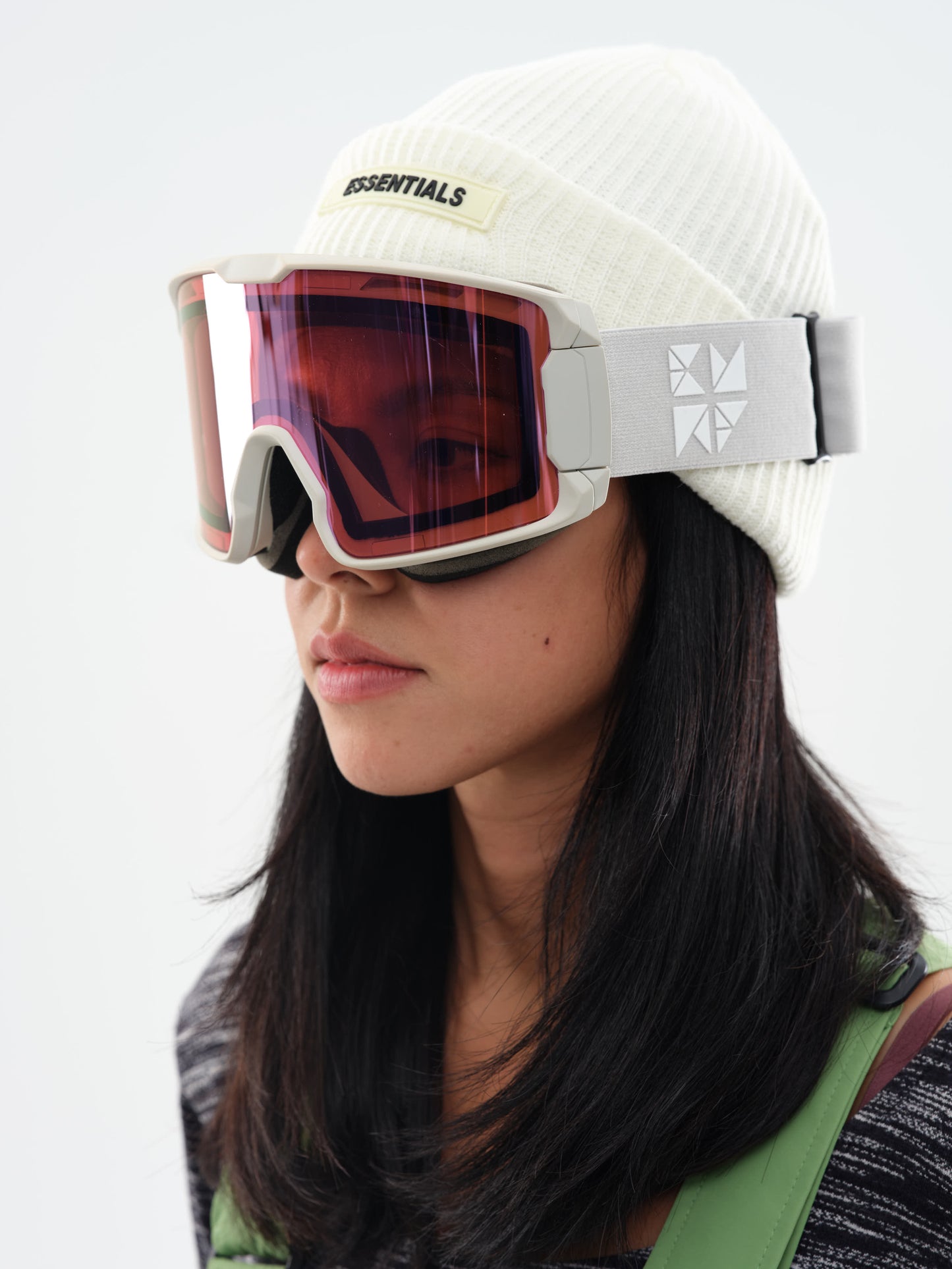 Retro Cylindrical Snow Goggles Pink Lens