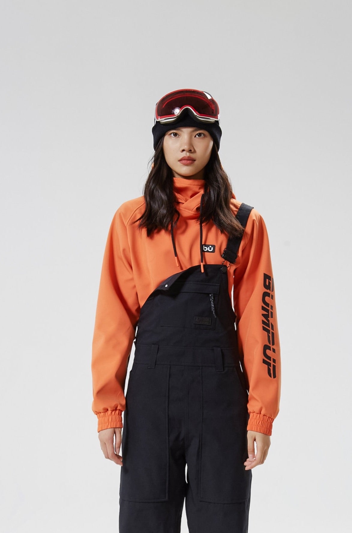 Yeti 22 Ski/Snowboard Hoodie Women Orange