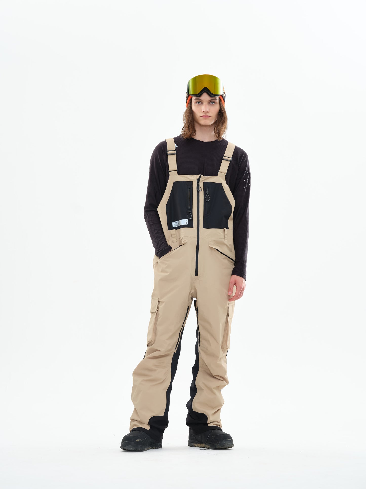 Iconic 23 Ski/Snowboard Bib Pants Women Khaki