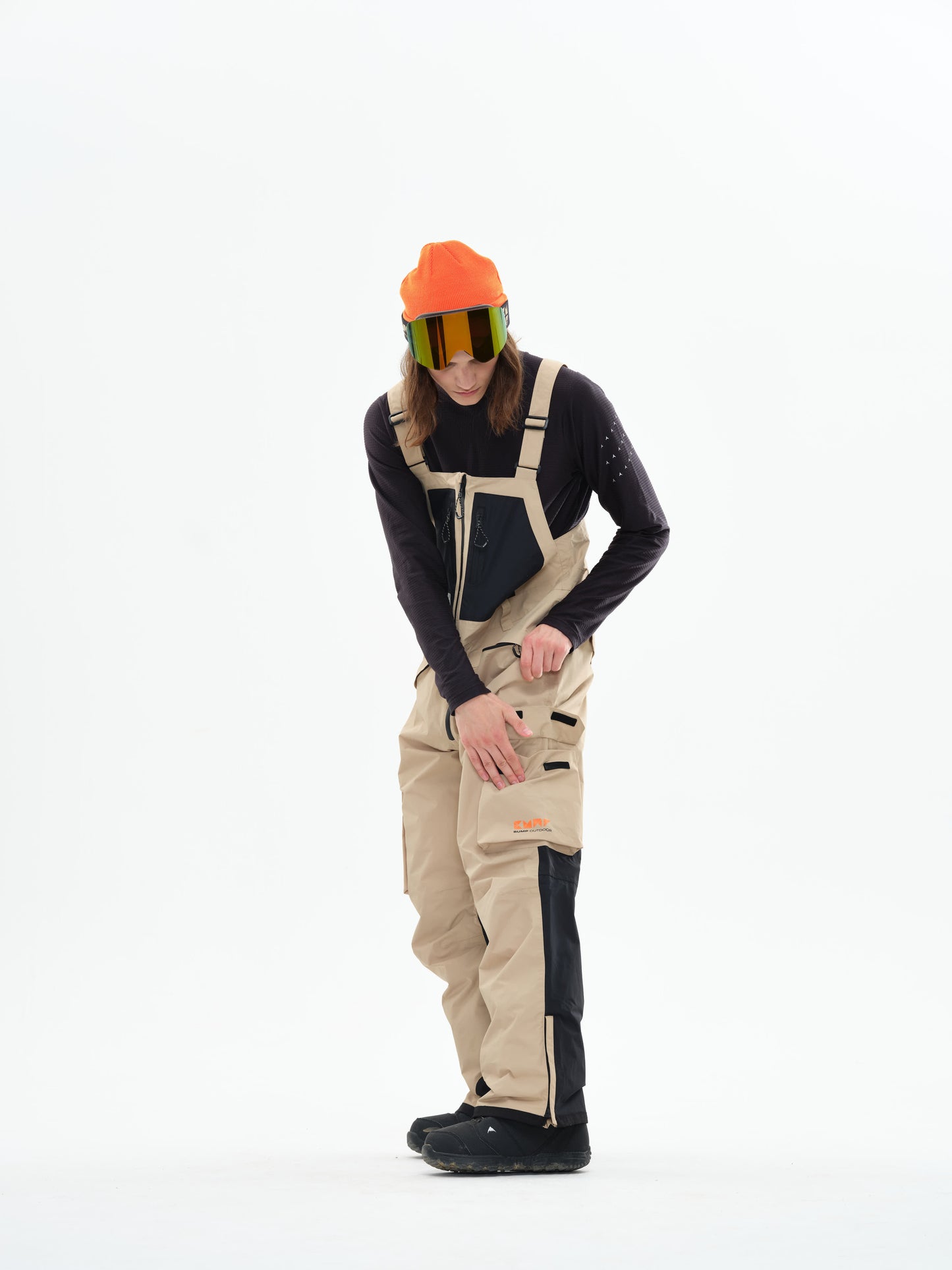 Iconic 23 Ski/Snowboard Bib Pants Women Khaki