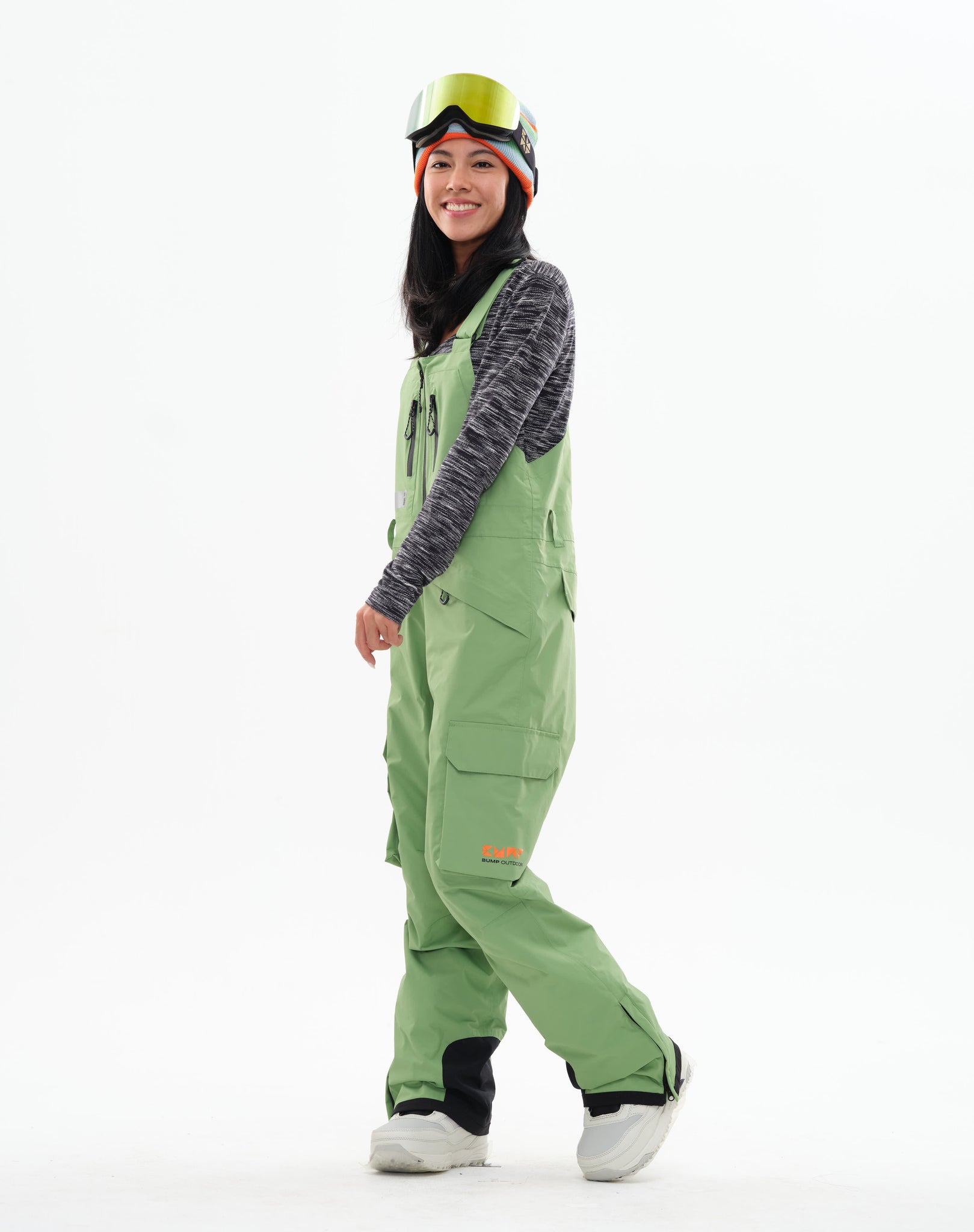 Iconic 23 Ski/Snowboard Bib Pants Women Absinthe Green